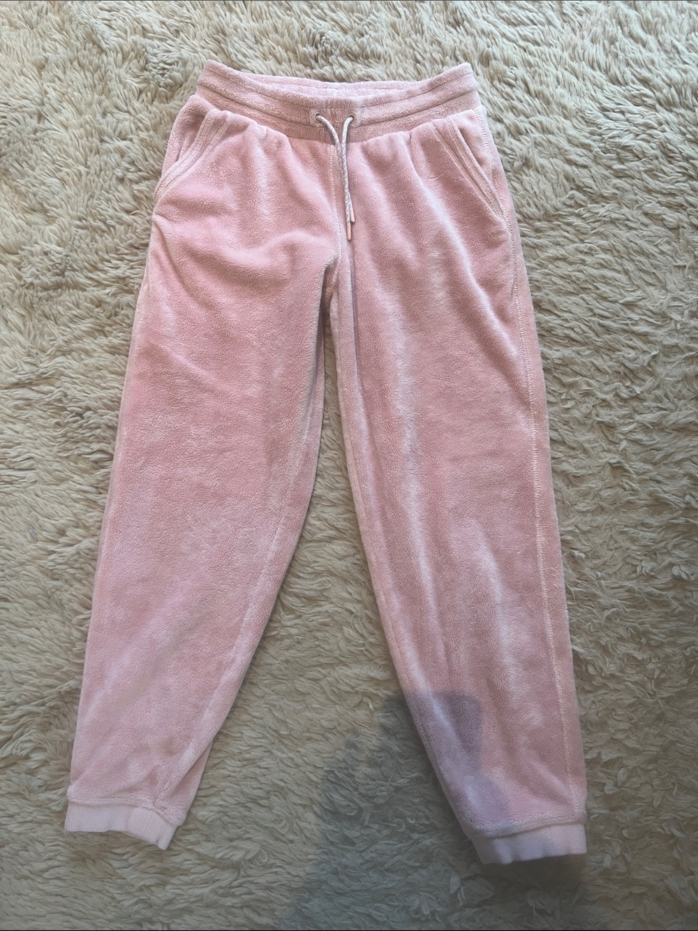 Athleta Girl Soft Pink Fleece Joggers 🩰